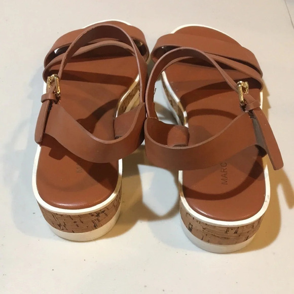 Marc Fisher Goget Strappy Sandal Open Toe Natural Color-Size 8 - Picture 6 of 10